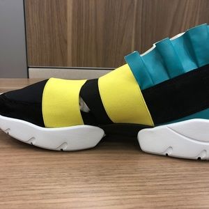 Emilio Pucci Sneakers (Teal, Black, Yellow)